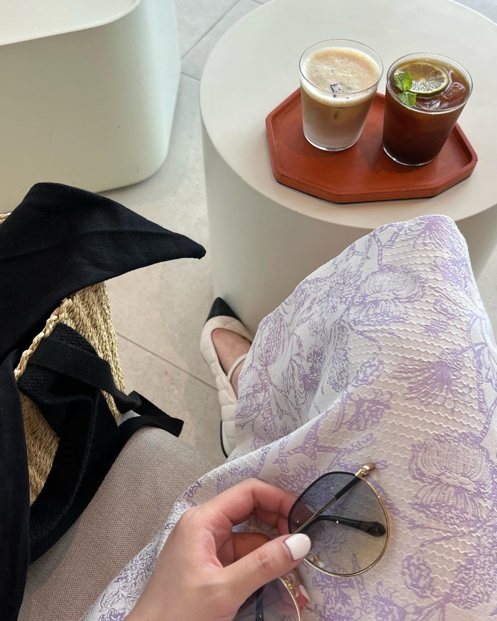 蓬勃 花卉緹花半裙 SK2315 綠