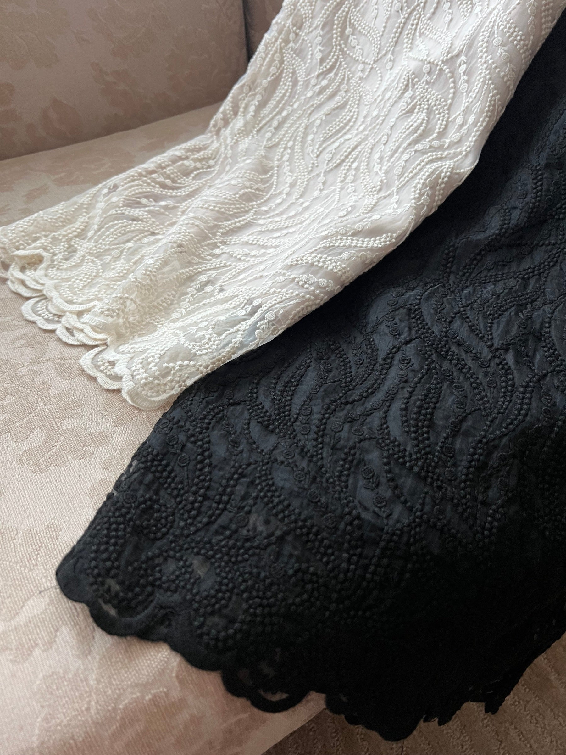 精緻面料 細緻香檳蕾絲裙 SK2305 杏色/黑色