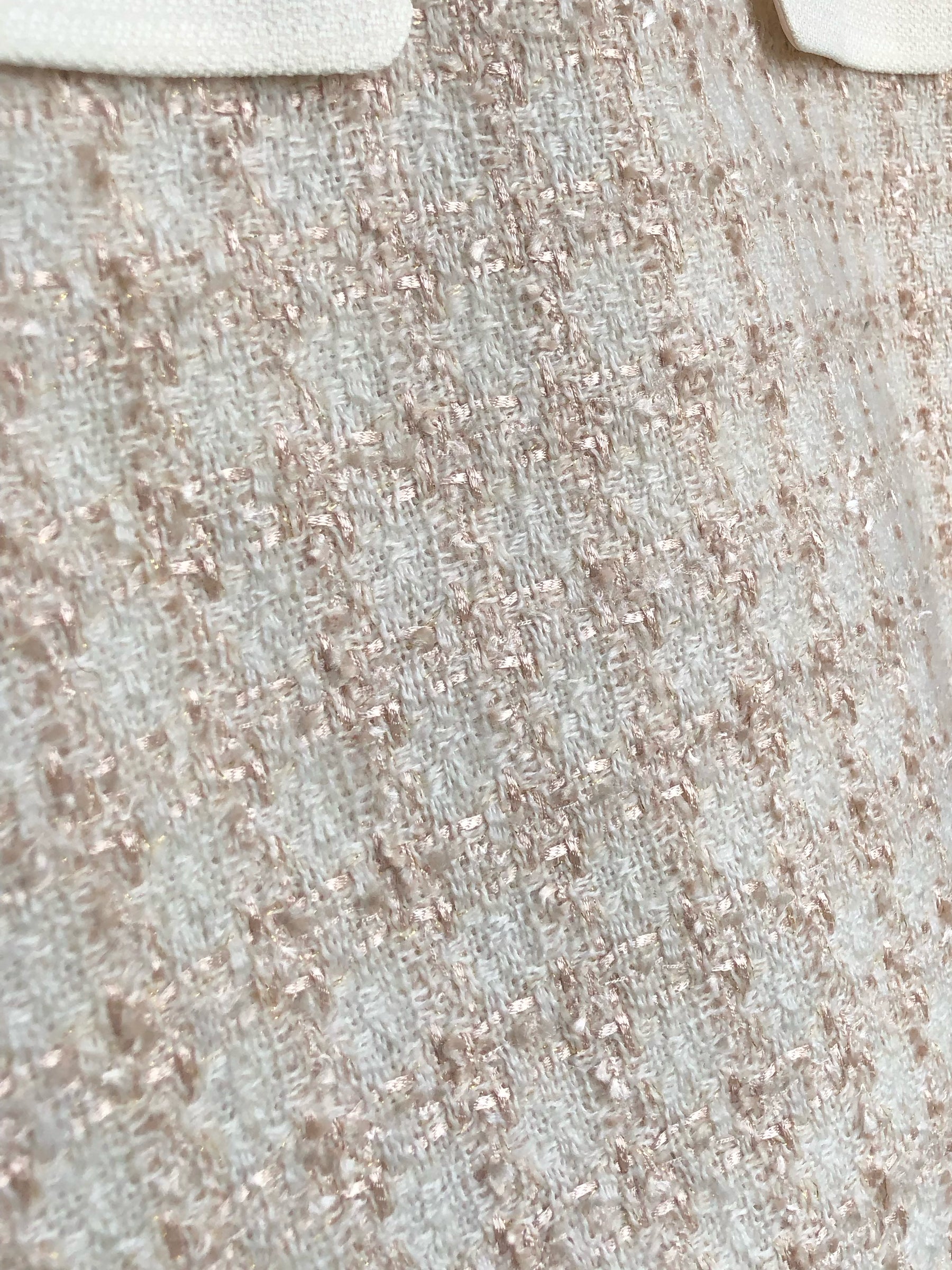 氣質名媛千鳥格花呢裙20%wool SK3510  香檳杏
