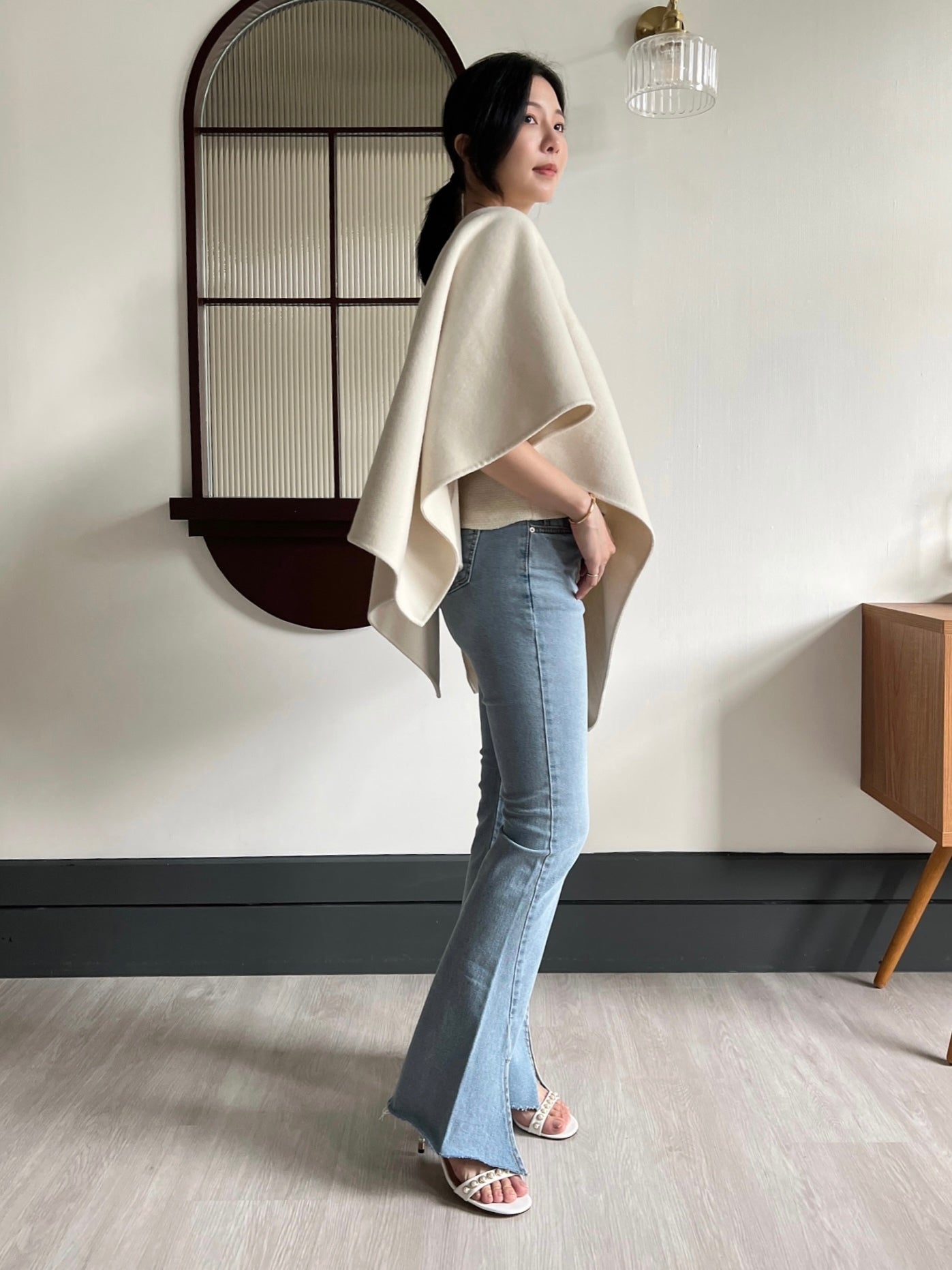 溫潤手工羊毛斗篷 多way穿搭 100%Wool (include Cashmere10%) HW2301