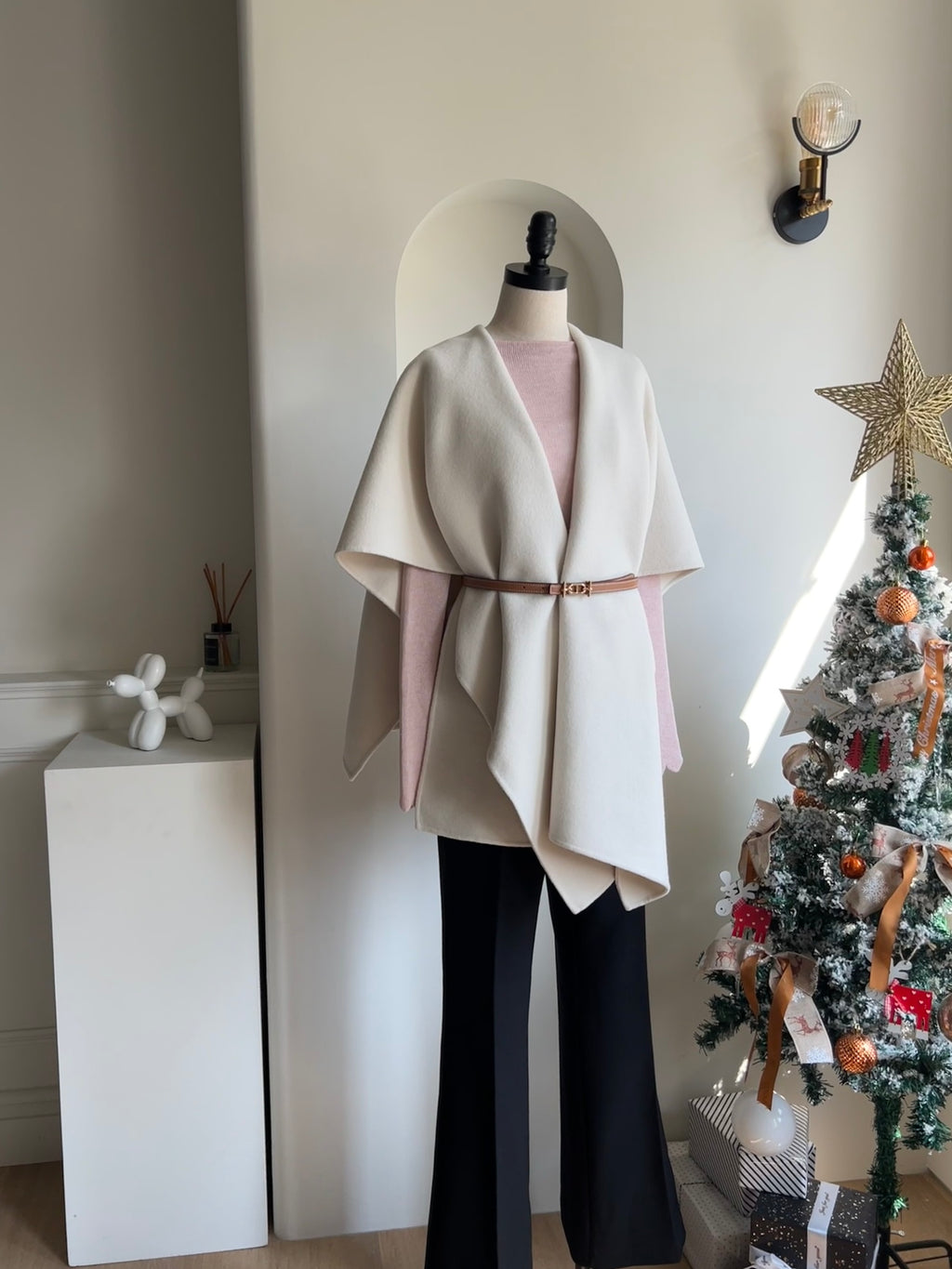 溫潤手工羊毛斗篷 多way穿搭 100%Wool (include Cashmere10%) HW2301