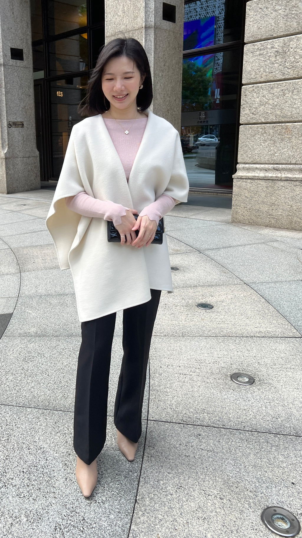 溫潤手工羊毛斗篷 多way穿搭 100%Wool (include Cashmere10%) HW2301