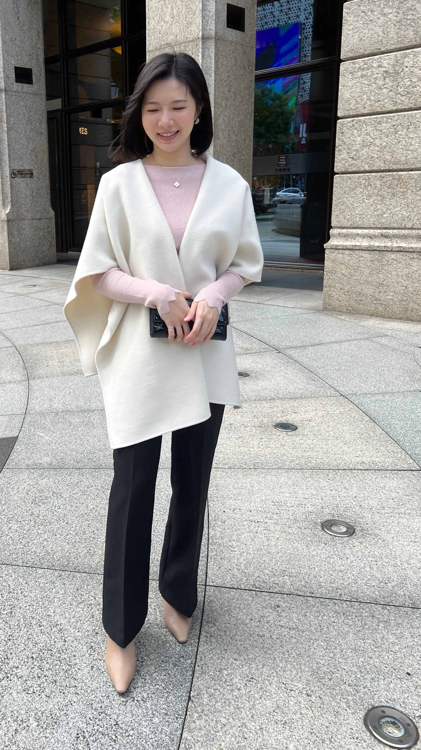 溫潤手工羊毛斗篷 多way穿搭 100%Wool (include Cashmere10%) HW2301
