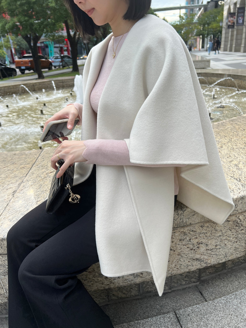 溫潤手工羊毛斗篷 多way穿搭 100%Wool (include Cashmere10%) HW2301
