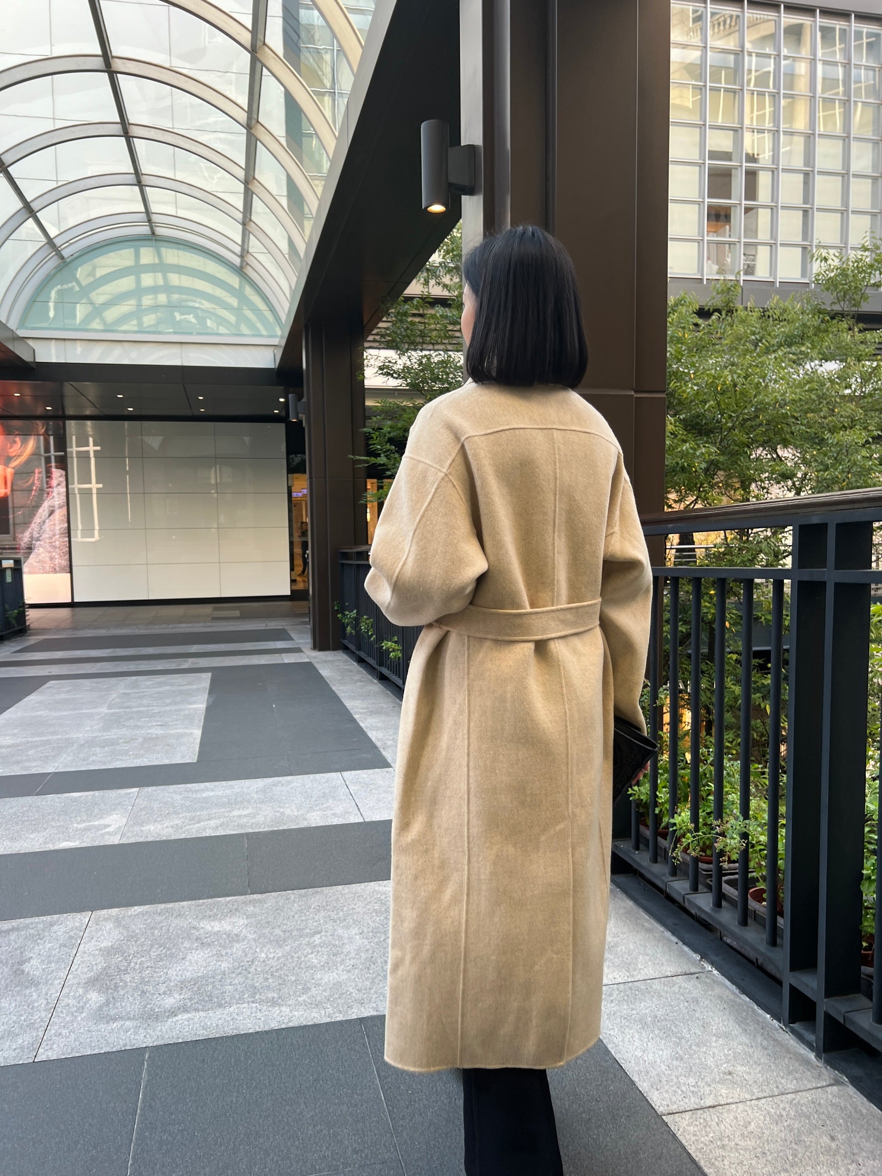 時髦設計 排釦手工羊毛大衣 90%Wool HW2302