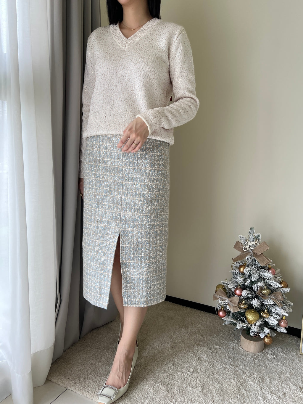 璀璨星光美麗諾羊毛衣 Merino Wool60% T2343