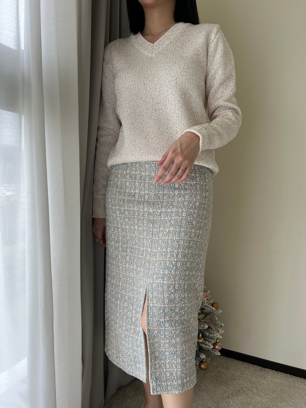 璀璨星光美麗諾羊毛衣 Merino Wool60% T2343
