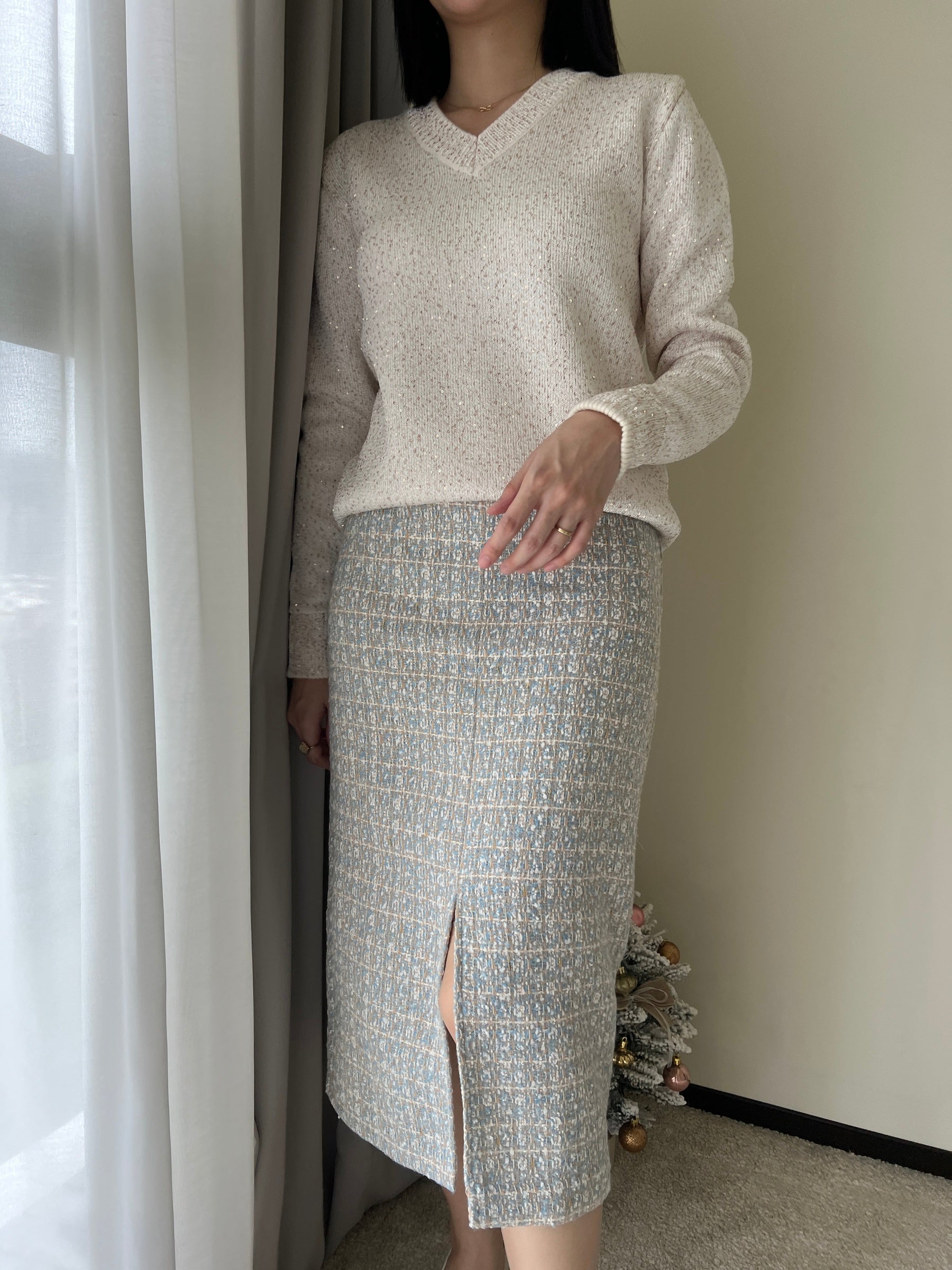 璀璨星光美麗諾羊毛衣 Merino Wool60% T2343