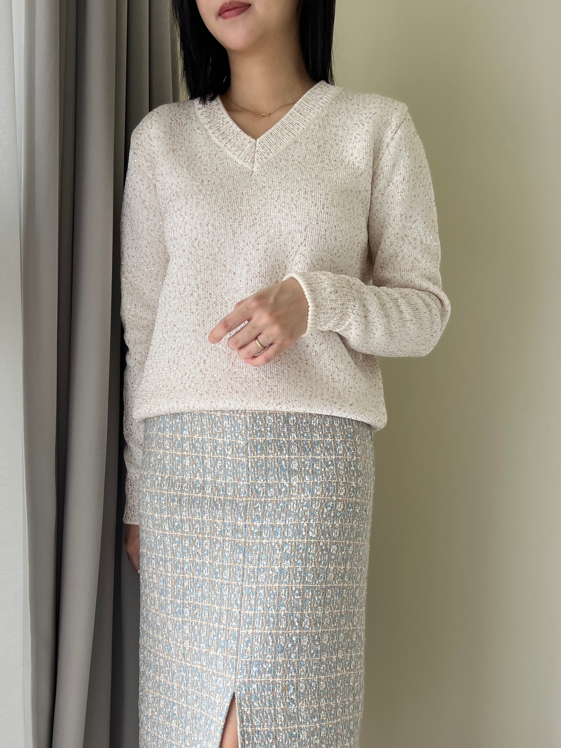 璀璨星光美麗諾羊毛衣 Merino Wool60% T2343