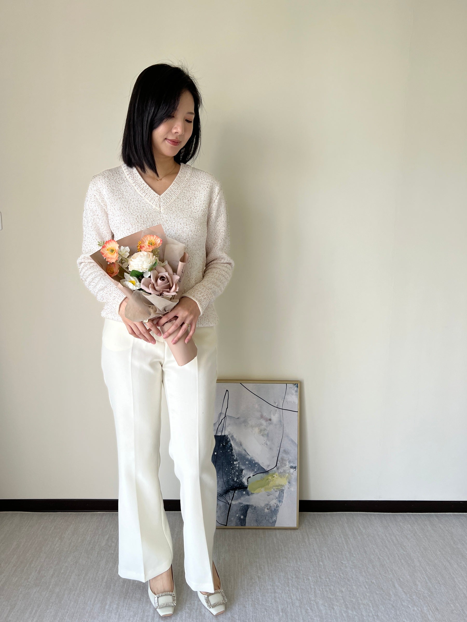 璀璨星光美麗諾羊毛衣 Merino Wool60% T2343
