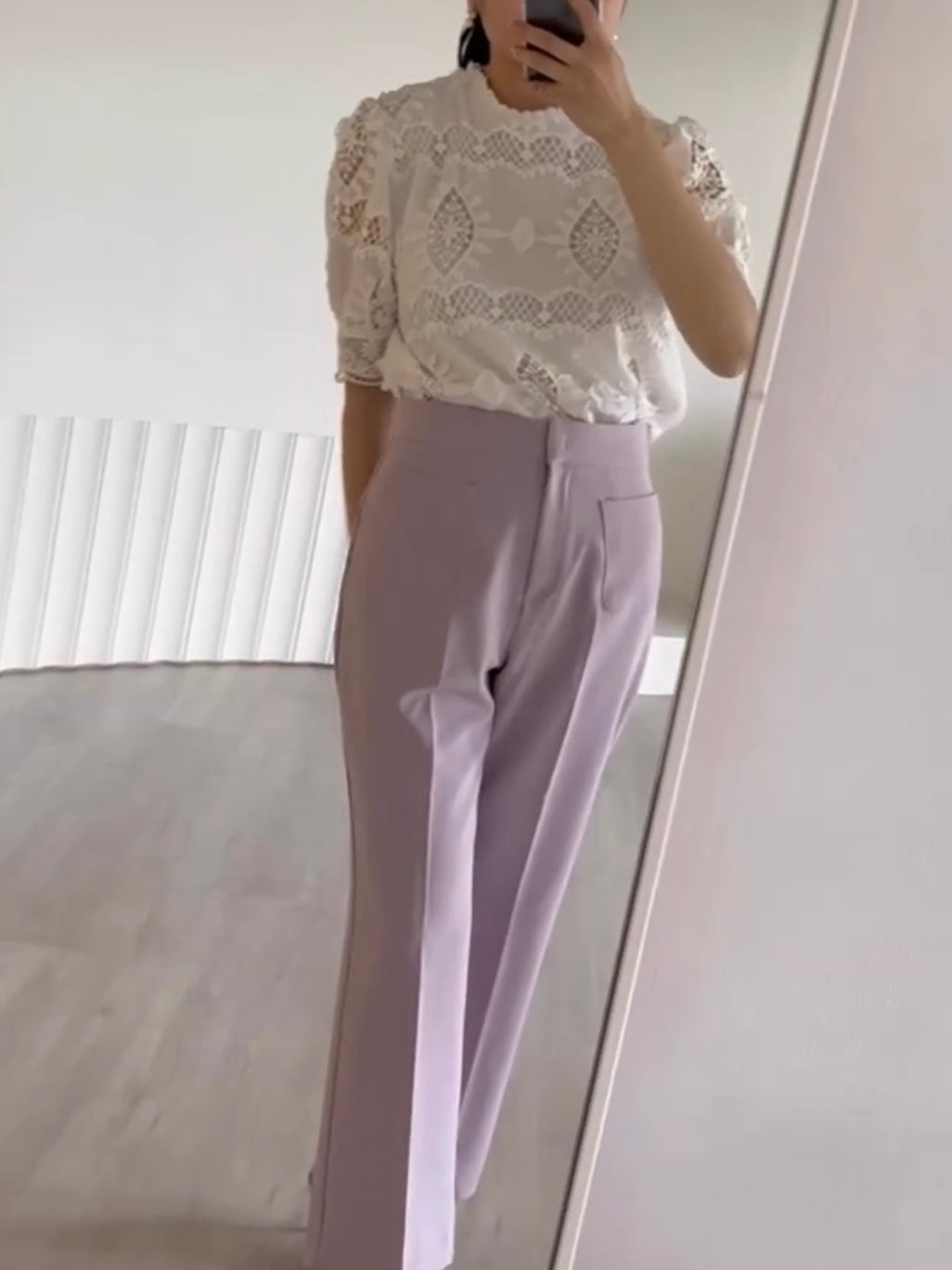 『品牌訂製』絕美細節 高雅法式簍空雕花上衣 TPW3402