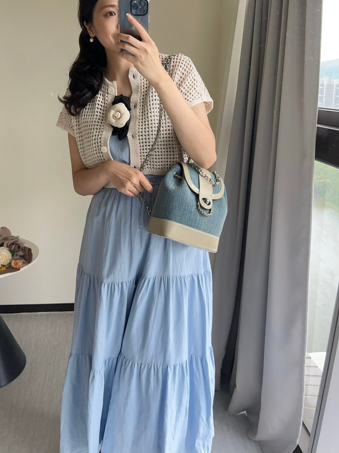 舒涼顯瘦 吊帶亞麻洋裝 DS2406