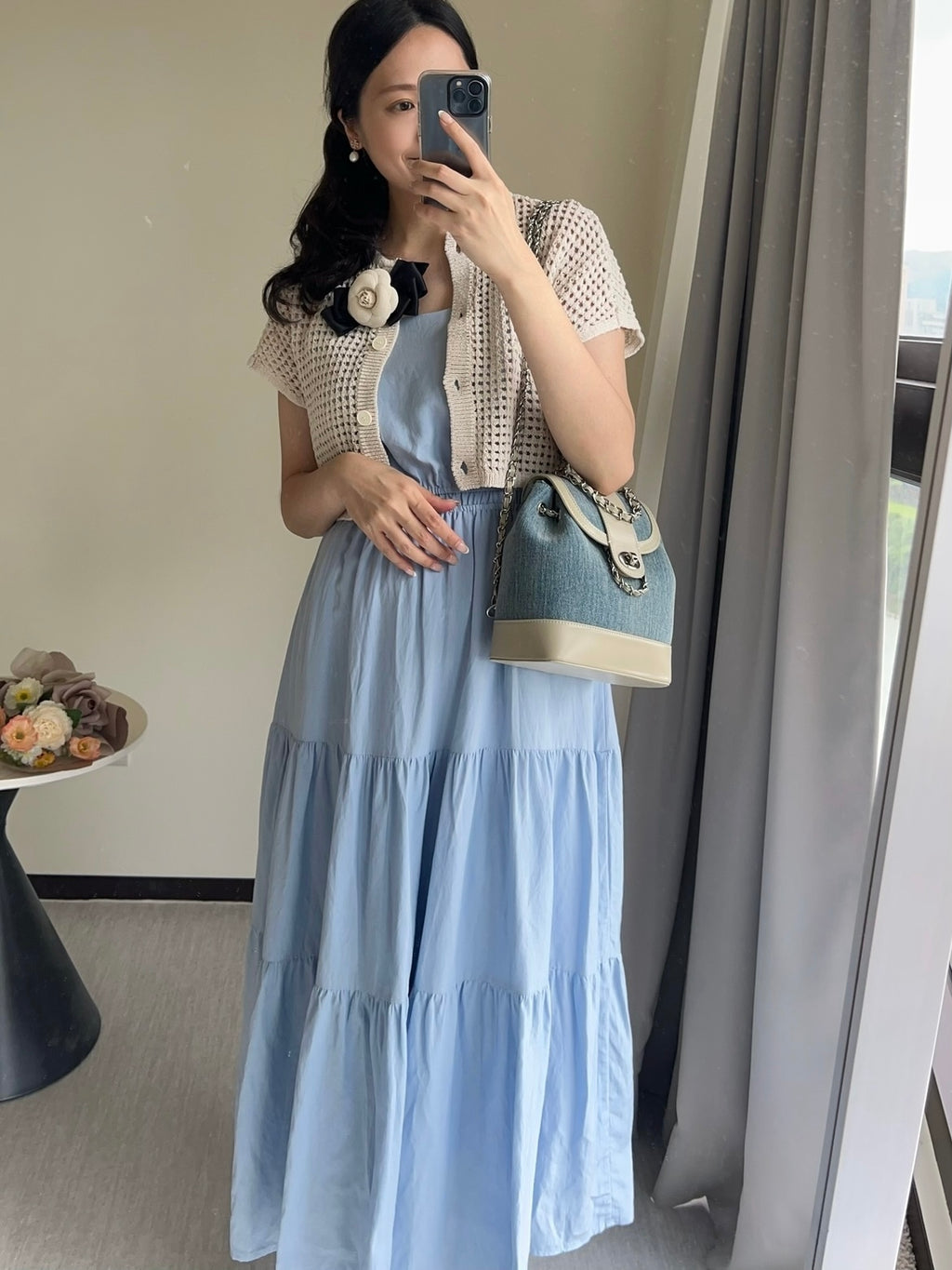 舒涼顯瘦 吊帶亞麻洋裝 DS2406