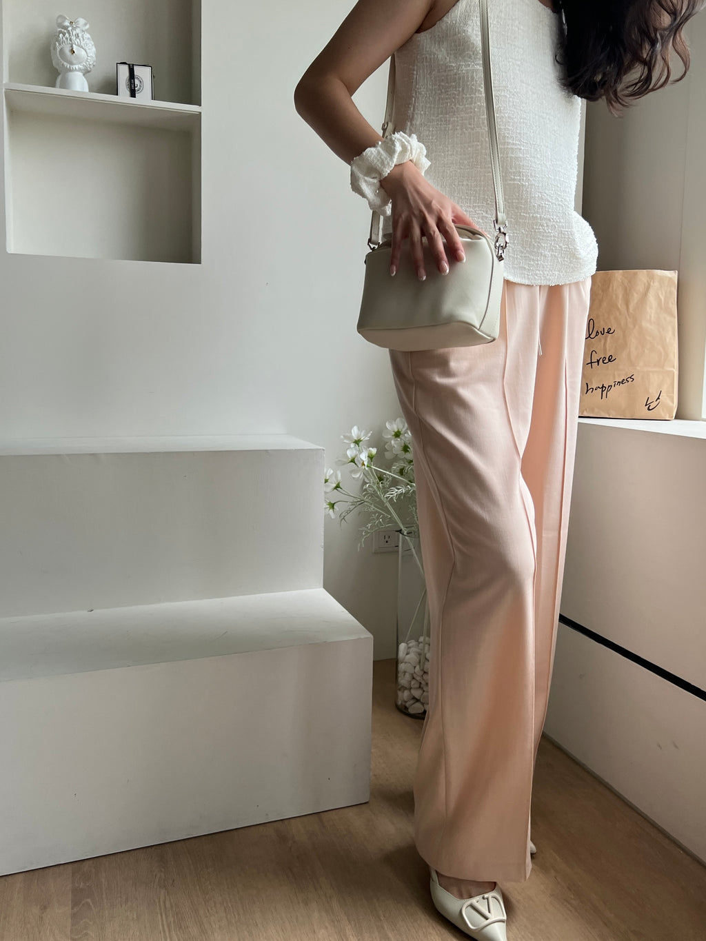 Elena Versatile Pants 舒適面料修長寬褲『0感褲』 PTW24012L柔和桃