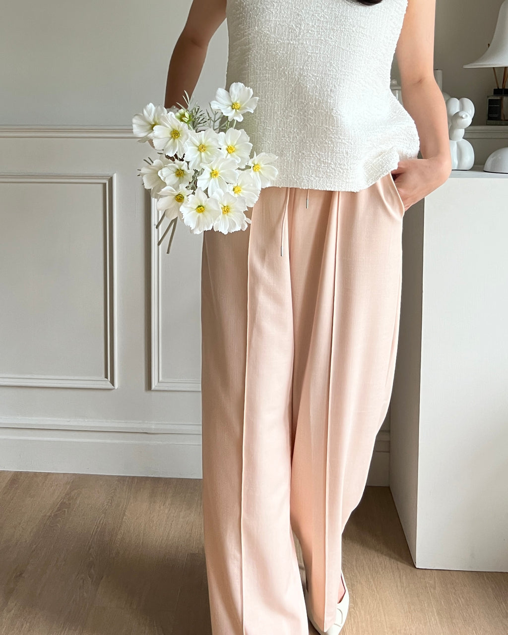 Elena Versatile Pants 舒適面料修長寬褲『0感褲』 PTW24012L柔和桃