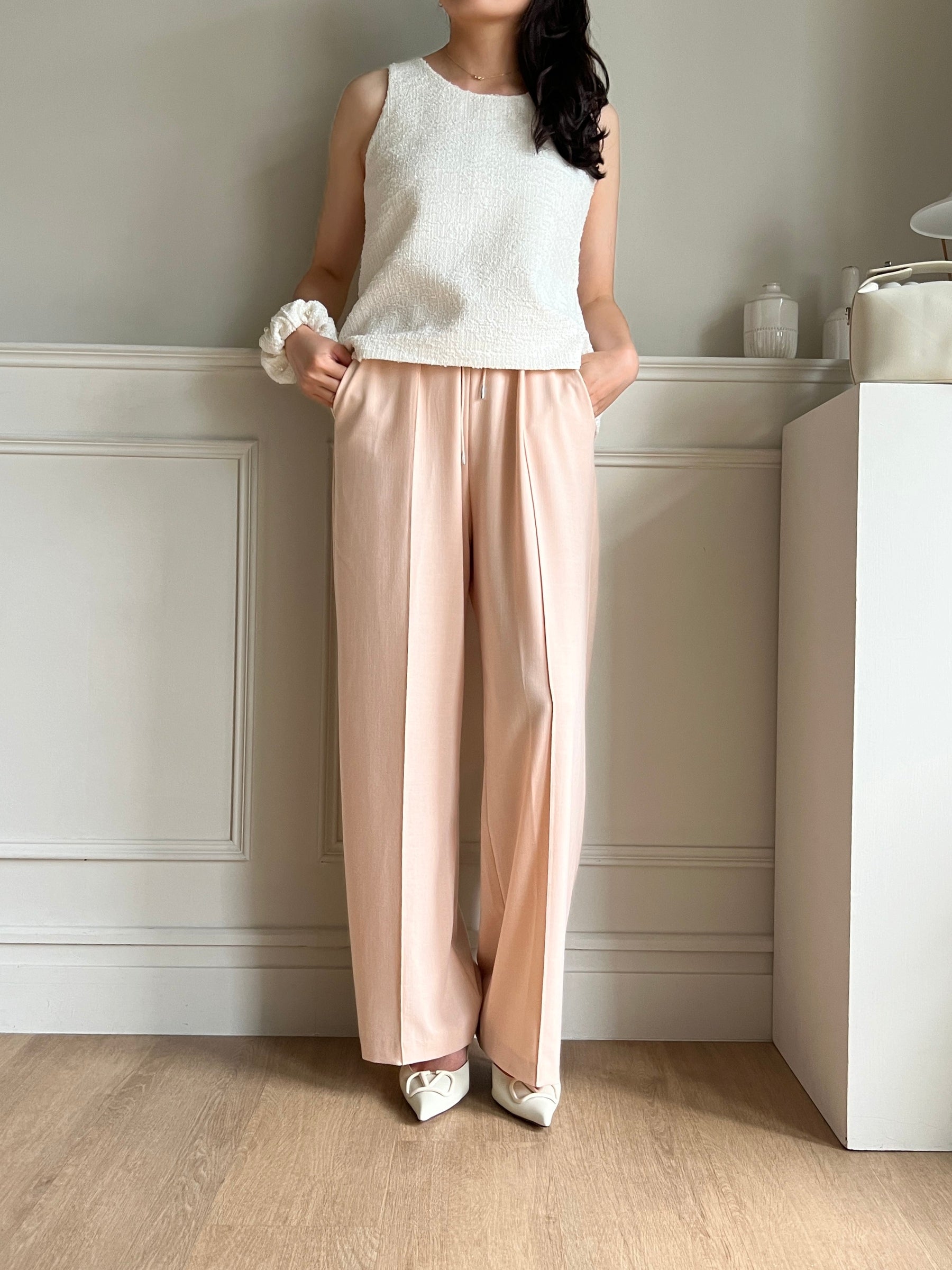 Elena Versatile Pants 舒適面料修長寬褲『0感褲』 PTW24012L柔和桃