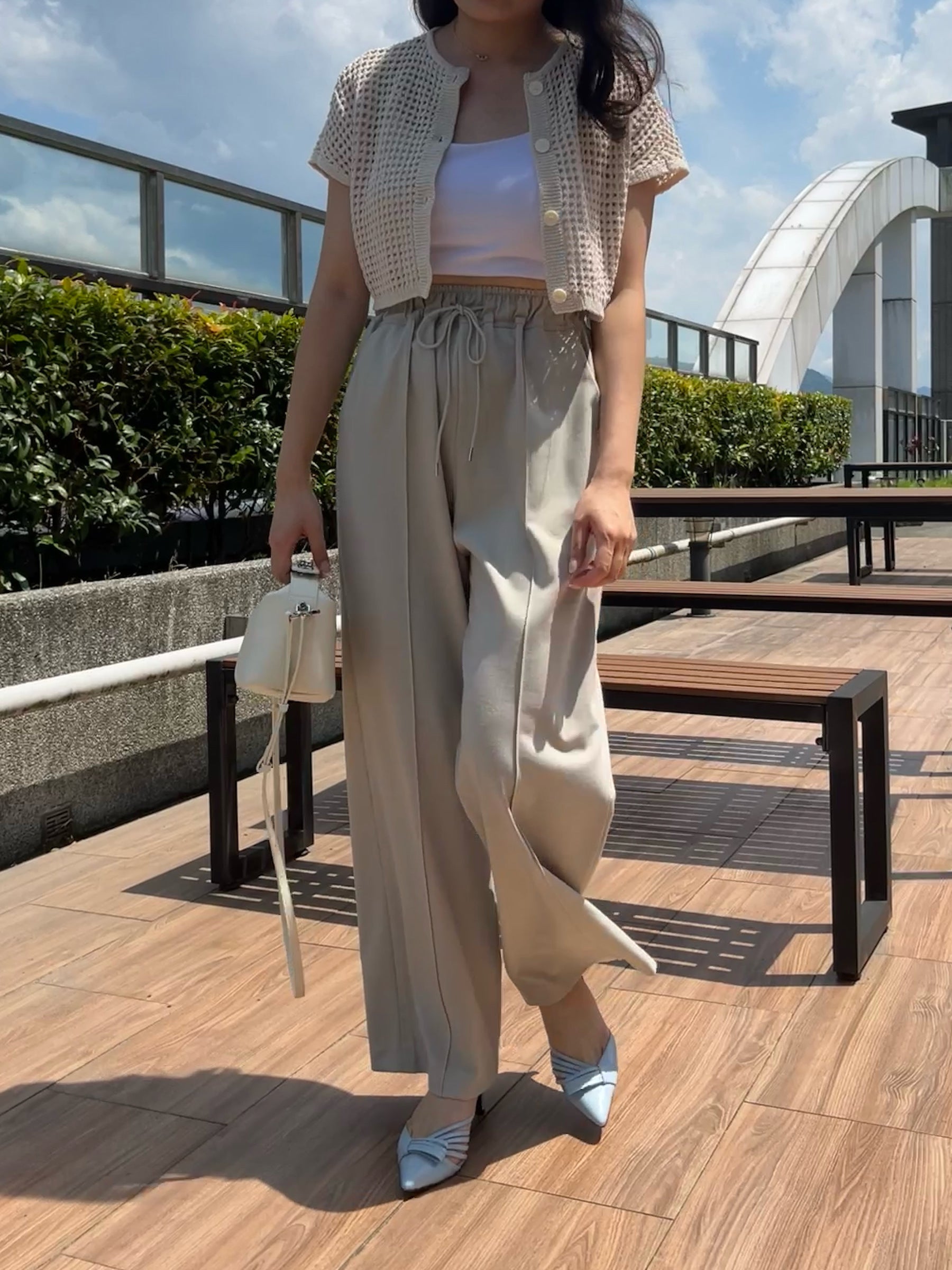 Elena Versatile Pants 舒適面料修長寬褲 『0感褲』PTW24011L 礁石灰綠