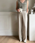 Elena Versatile Pants 舒適面料修長寬褲 『0感褲』PTW24011L 礁石灰綠
