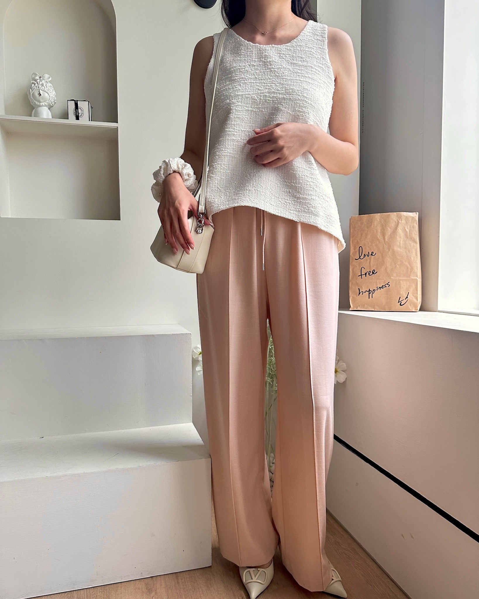 Elena Versatile Pants 舒適面料修長寬褲『0感褲』 PTW24012L柔和桃