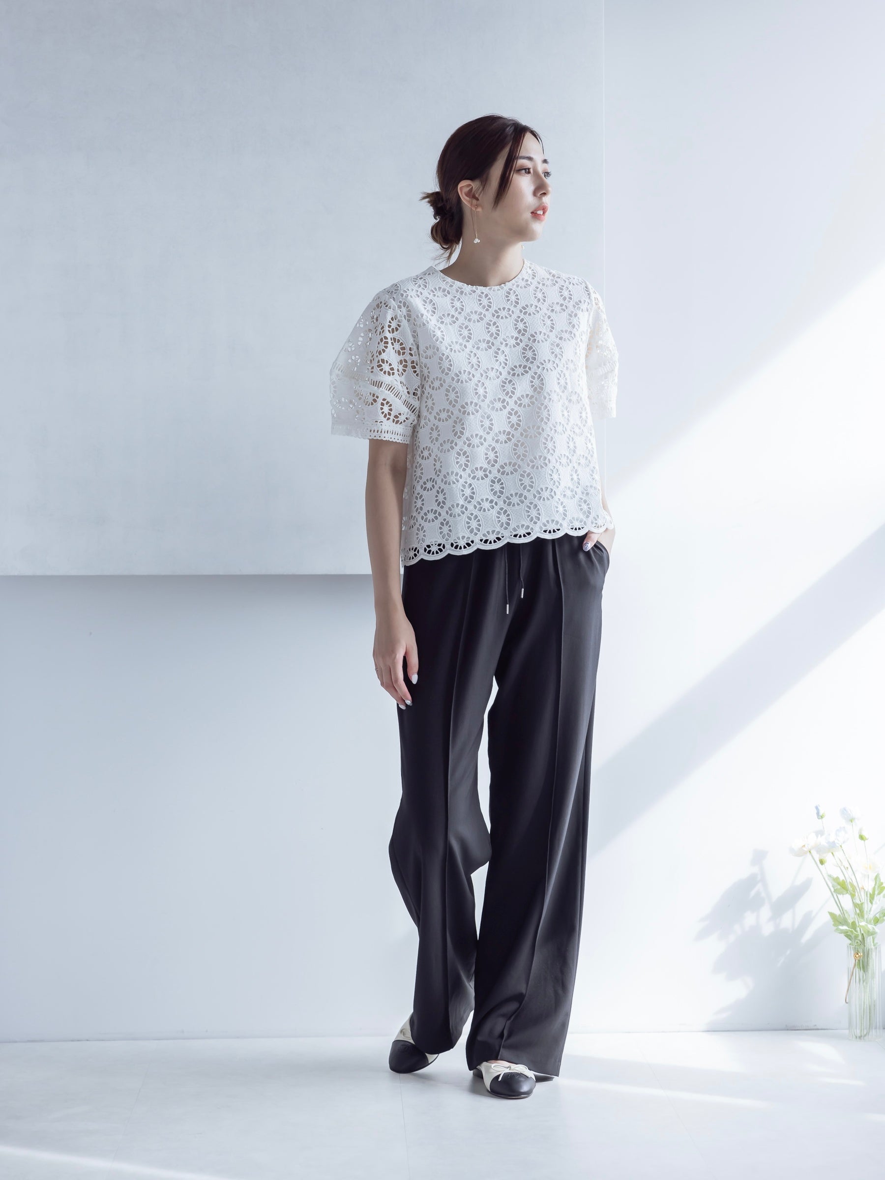 Elena Versatile Pants 舒適面料修長寬褲『0感褲』 PTW24014L 深邃黑