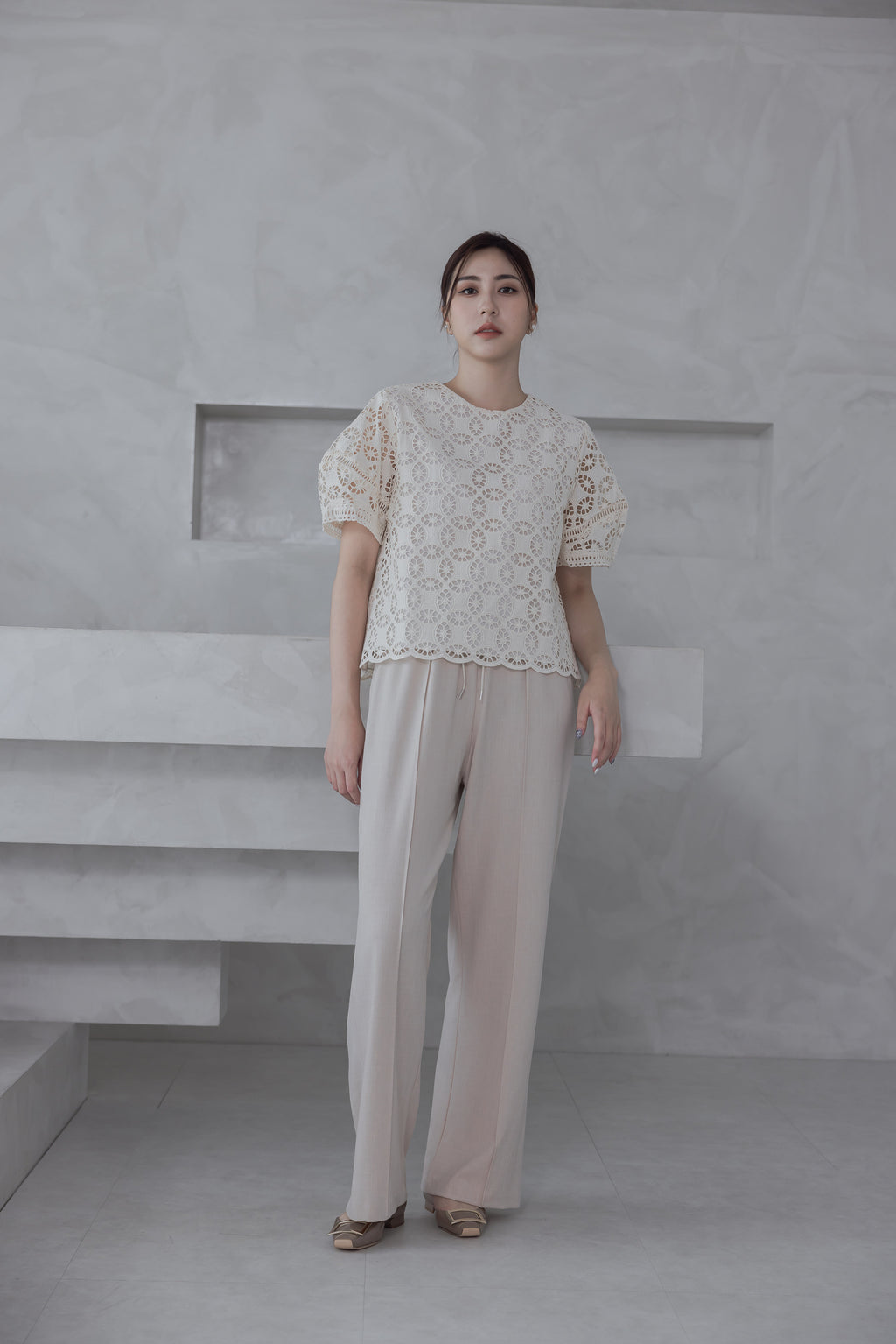 Elena Versatile Pants 舒適面料修長寬褲『0感褲』 PTW24013L 柔米色