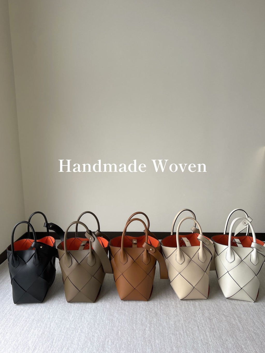 Méron Crafted Woven 手工牛皮撞色編織包