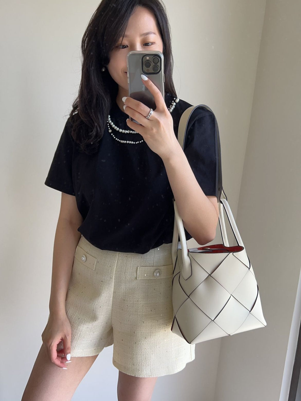 Méron Crafted Woven 手工牛皮撞色編織包