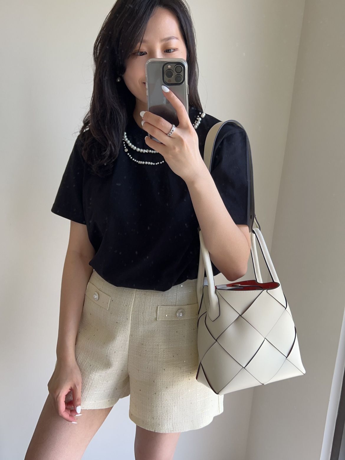 Méron Crafted Woven 手工牛皮撞色編織包