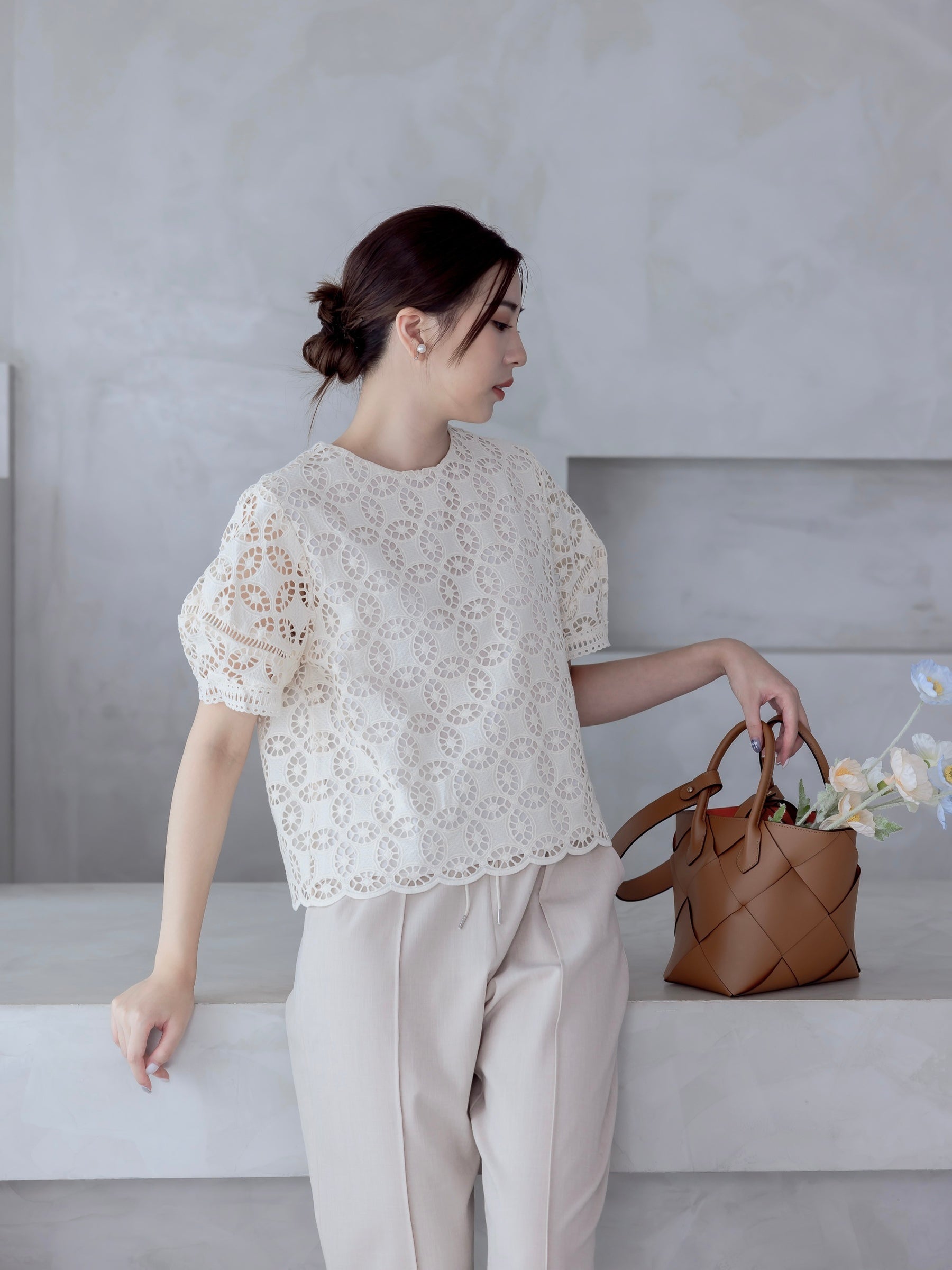 Méron Crafted Woven 手工牛皮撞色編織包