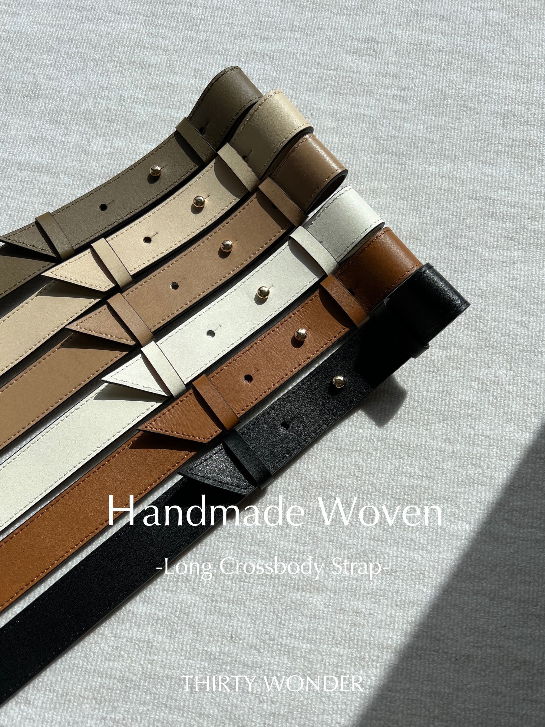 Méron Crafted Woven 溫潤質感 精製撞色編織包 系列配件-Long Crossbody Strap 長背帶 A2402