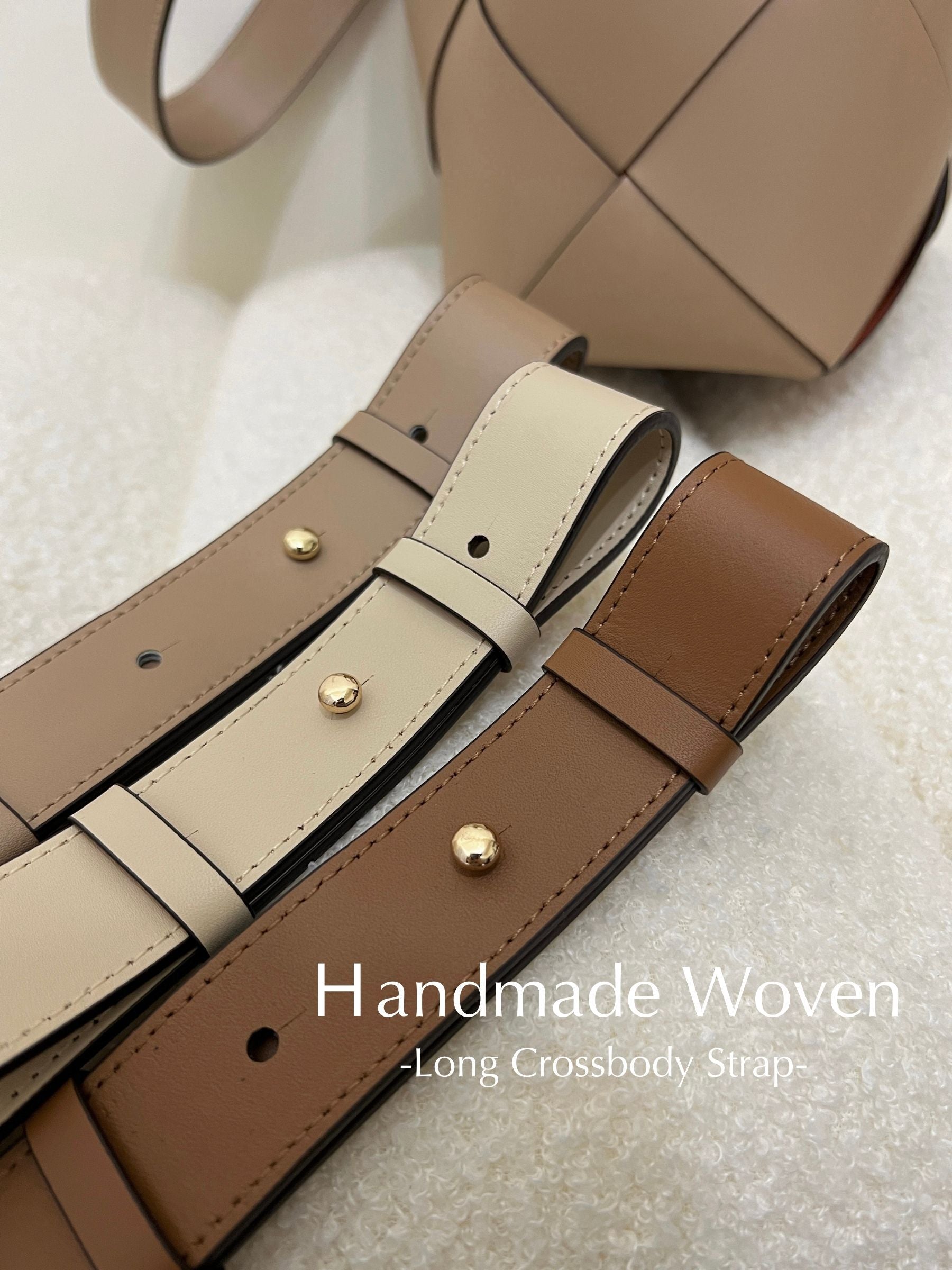 Méron Crafted Woven 溫潤質感 精製撞色編織包 系列配件-Long Crossbody Strap 長背帶 A2402