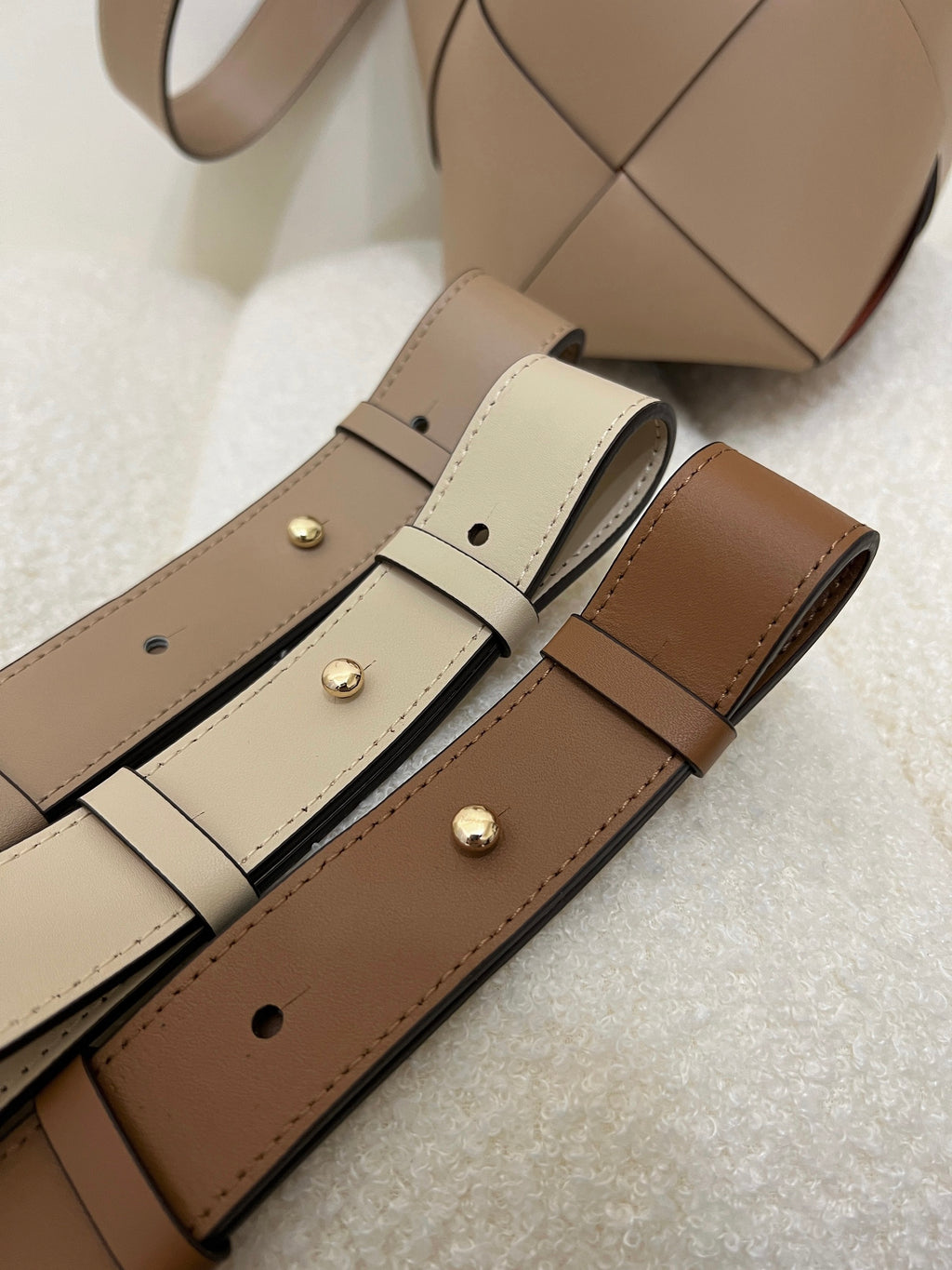 Méron Crafted Woven 溫潤質感 精製撞色編織包 系列配件-Long Crossbody Strap 長背帶 A2402