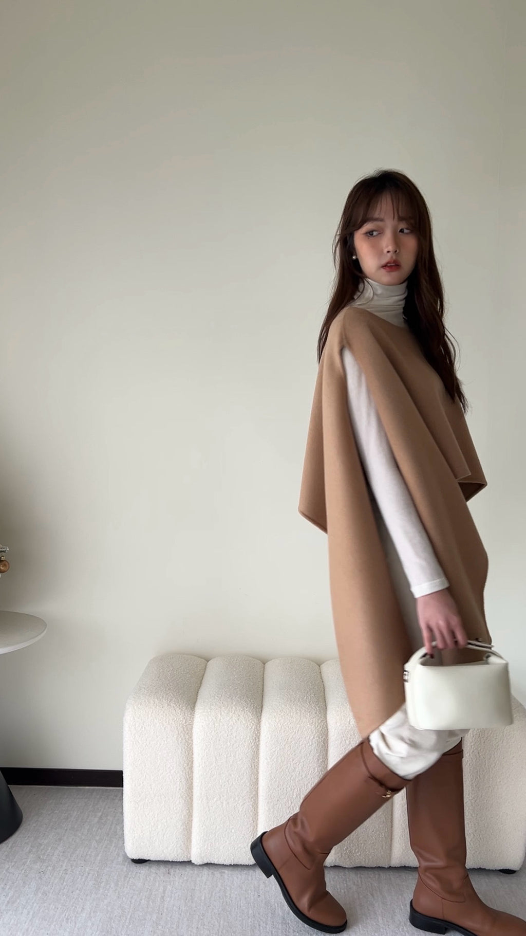 『 奢華質感』Dreamer Hand Made Wool Cape手工羊毛斗篷披肩 Cashmere90% Wool10% HWW3507