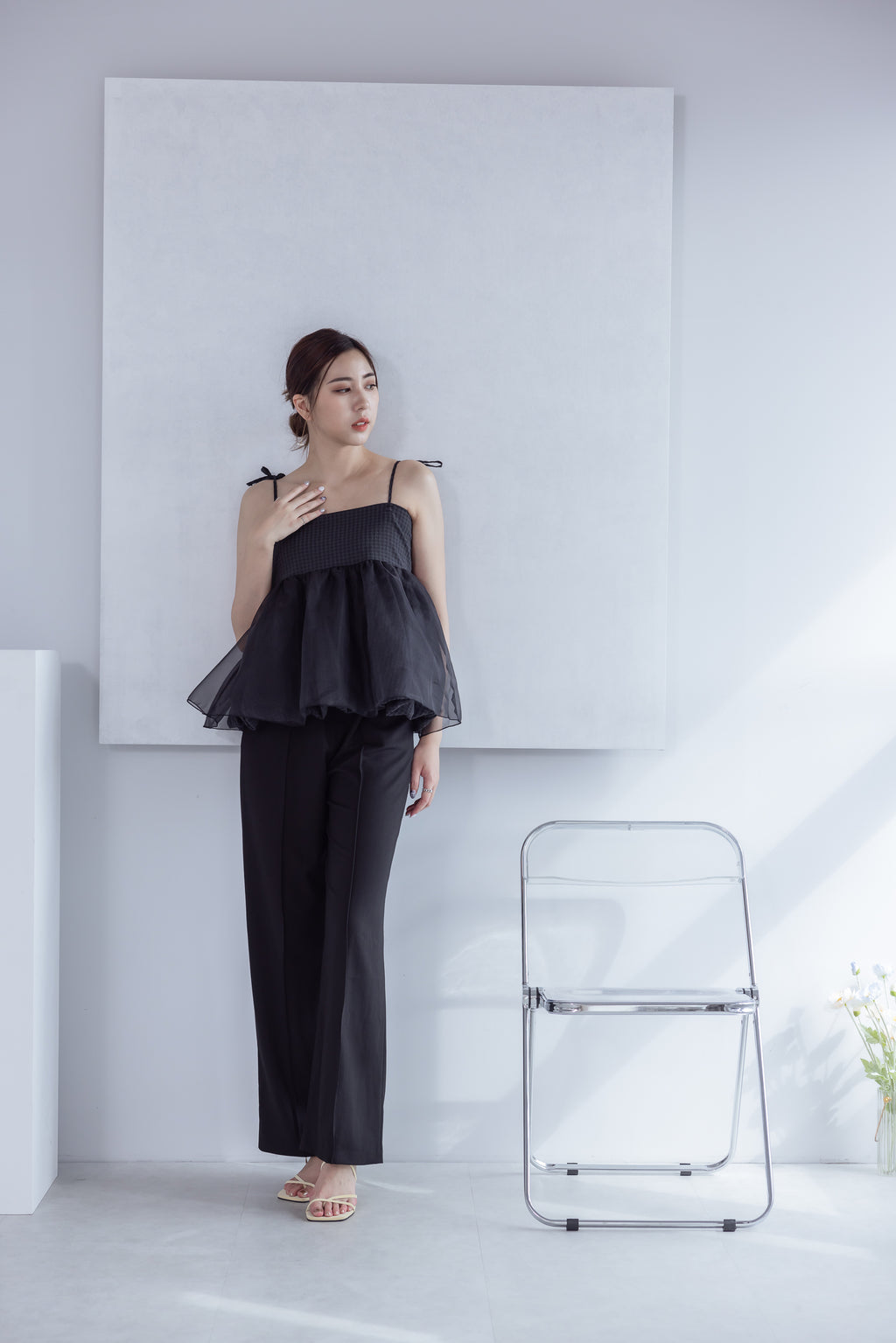 Elena Versatile Pants 舒適面料修長寬褲『0感褲』 PTW24014L 深邃黑
