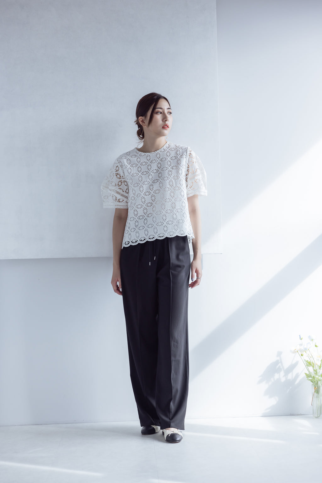 Elena Versatile Pants 舒適面料修長寬褲『0感褲』 PTW24014L 深邃黑