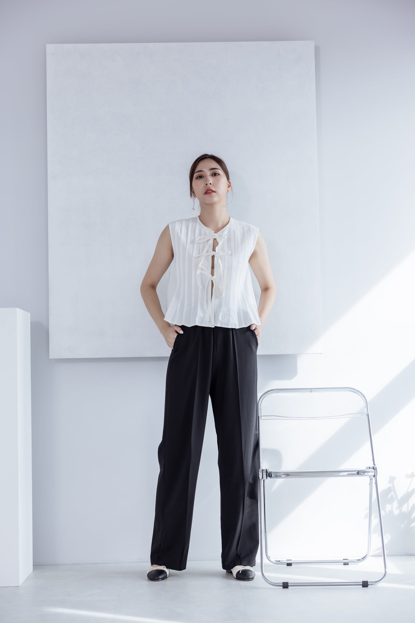 Elena Versatile Pants 舒適面料修長寬褲『0感褲』 PTW24014L 深邃黑