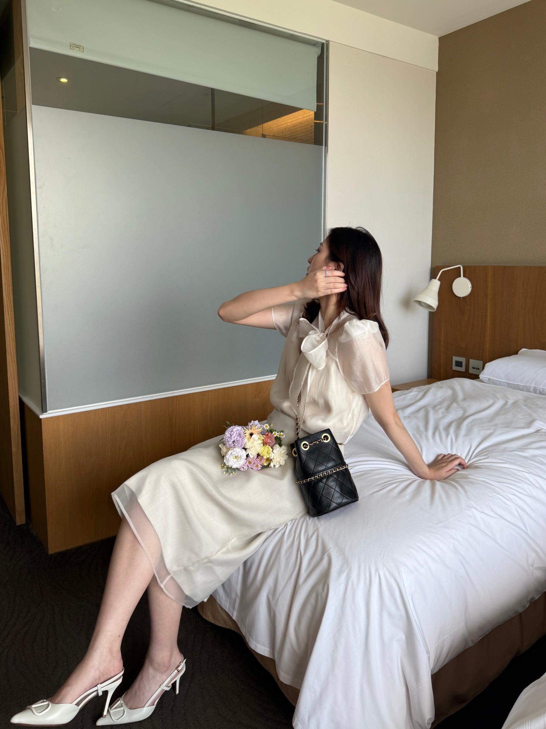 Petite Glow Bag 菱格紋牛皮鏈條包
