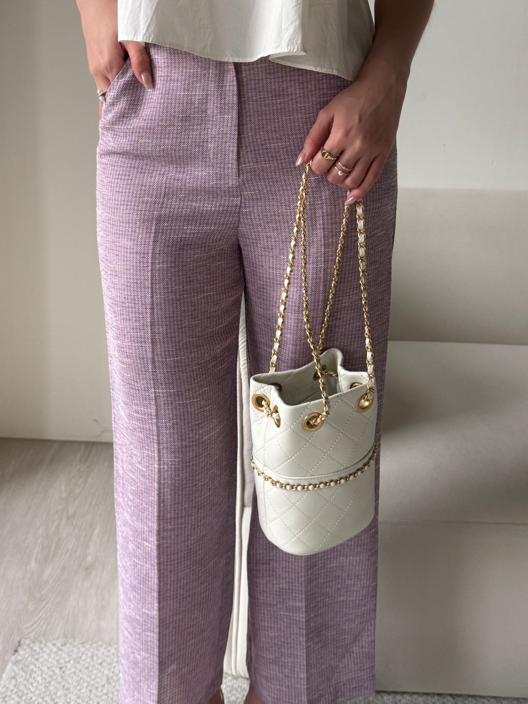 Petite Glow Bag 菱格紋牛皮鏈條包