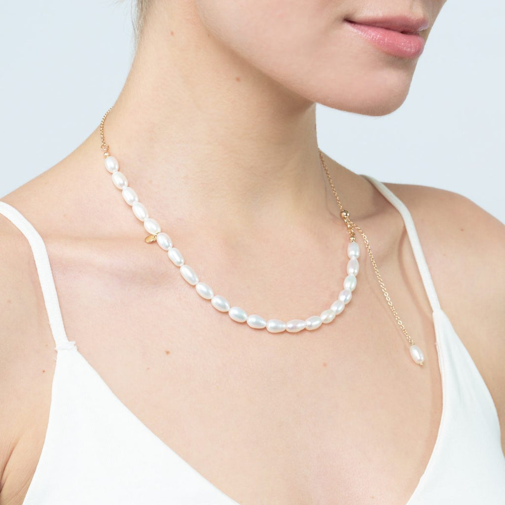 限定『聯名訂製』Ampio Seed Pearl Necklace 微光天然珍珠項鍊