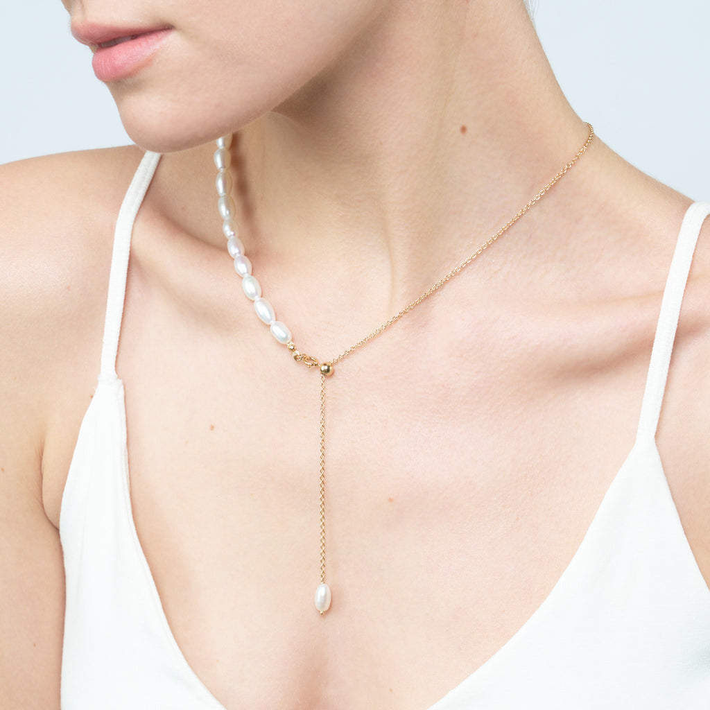 限定『聯名訂製』Ampio Seed Pearl Necklace 微光天然珍珠項鍊