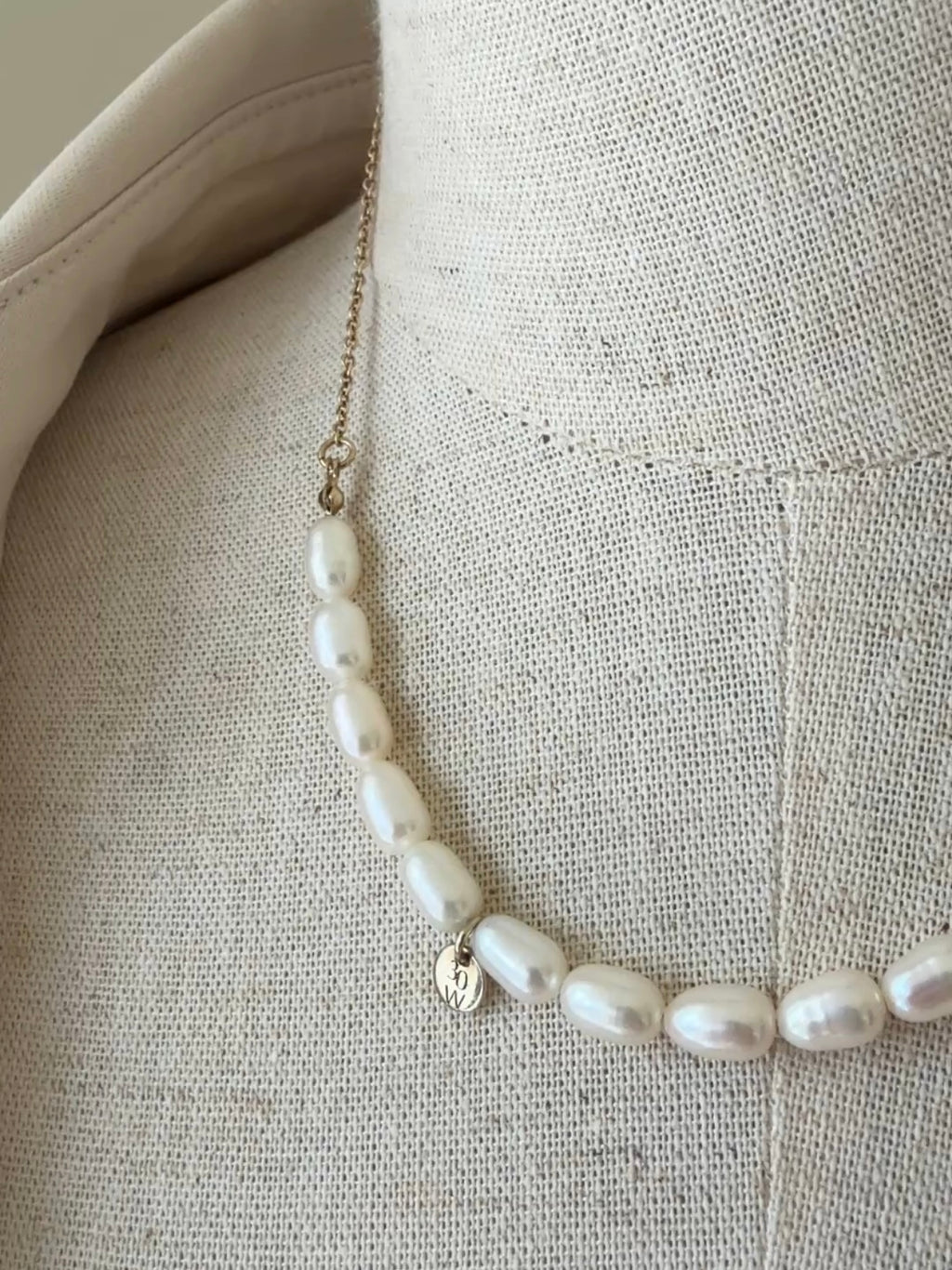 限定『聯名訂製』Ampio Seed Pearl Necklace 微光天然珍珠項鍊