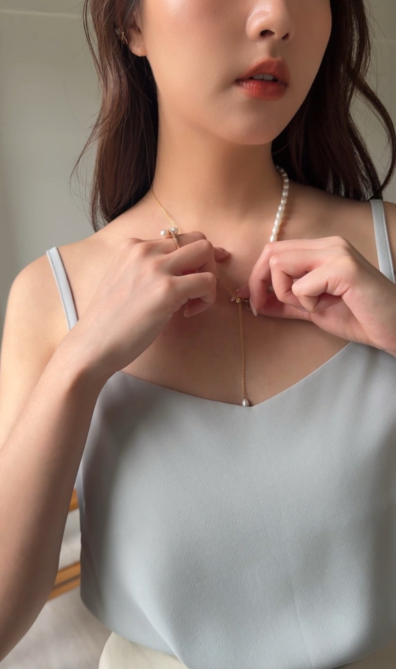 限定『聯名訂製』Ampio Seed Pearl Necklace 微光天然珍珠項鍊