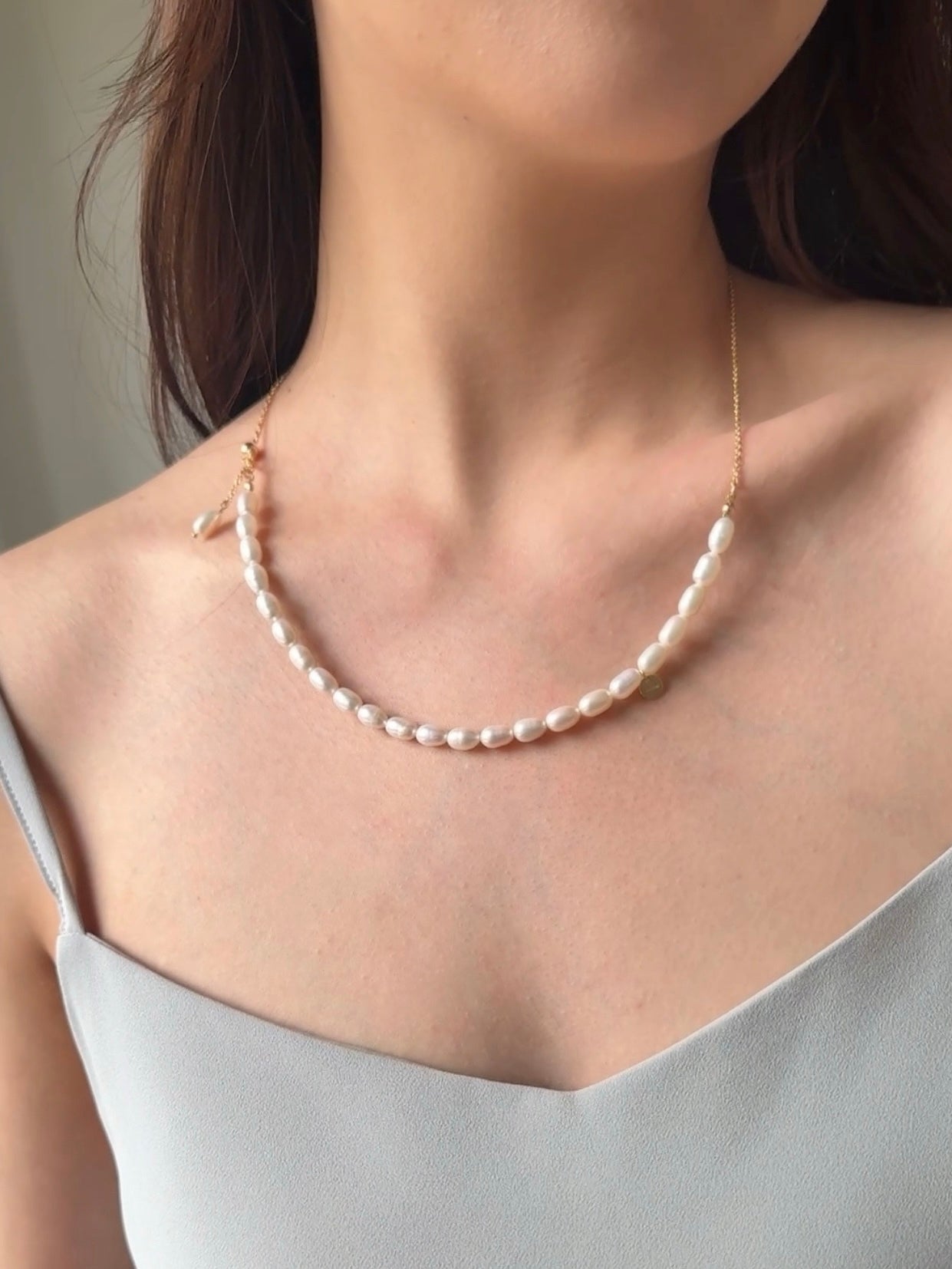 限定『聯名訂製』Ampio Seed Pearl Necklace 微光天然珍珠項鍊