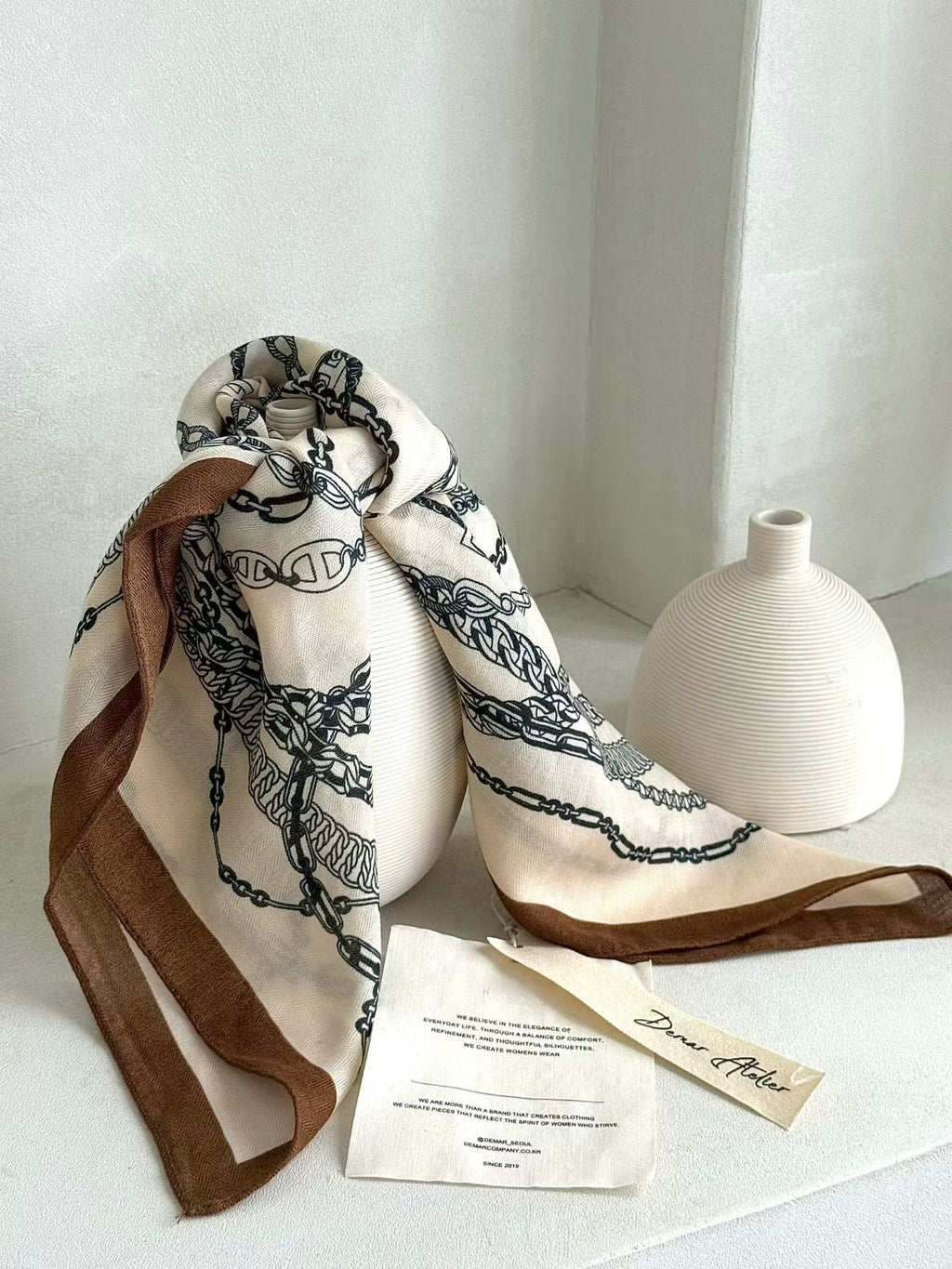 Chaîne｜THE CHAIN PRINT SCARF 復古鏈飾方巾