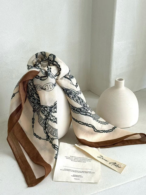Chaîne｜THE CHAIN PRINT SCARF 復古鏈飾方巾